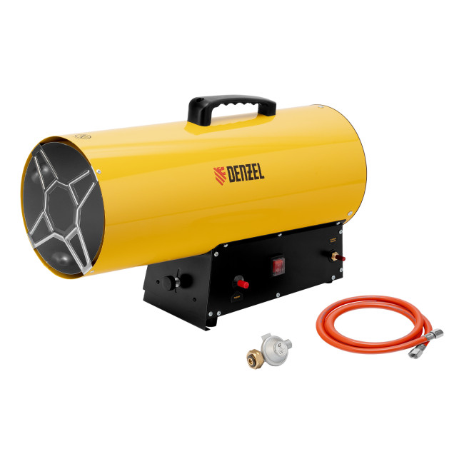 Газовая тепловая пушка GHG-50, 50 кВт, 1400 м3/ч, пропан-бутан Denzel Газовая тепловая пушка GHG-50, 50 кВт, 1400 м3/ч, пропан-бутан Denzel