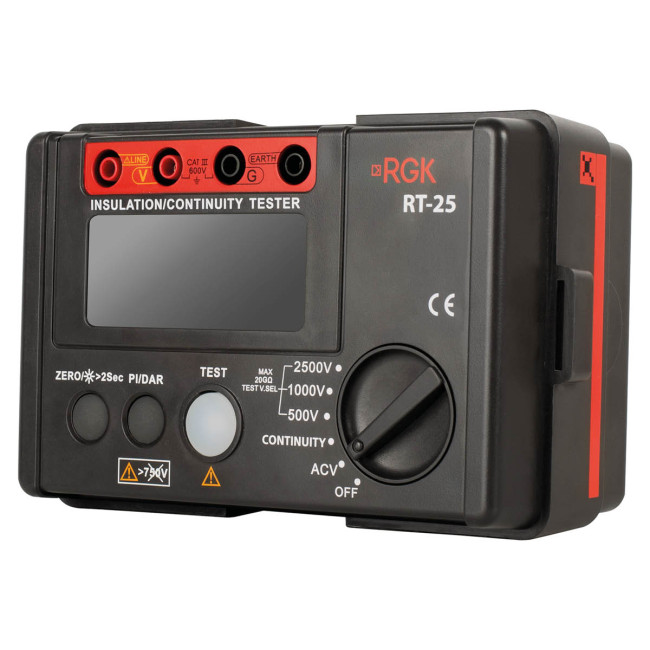 Цифровой мегаомметр RGK RT-25 с поверкой