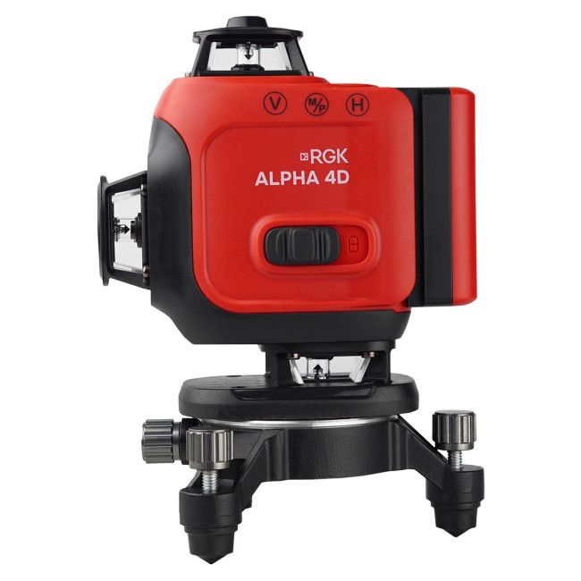 Лазерный уровень RGK ALPHA 4D с калибровкой с зелёным лучом Лазерный уровень RGK ALPHA 4D с калибровкой с зелёным лучом