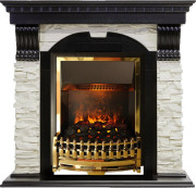 Каминокомплект Dublin - Венге / Сланец белый с очагом Atherton