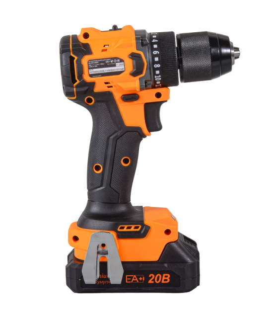 Дрель-шуруповерт аккумуляторная Вихрь ДА-20Л-2К/БП (2,0 А/ч) (бесщеточный двигатель, 70Нм)