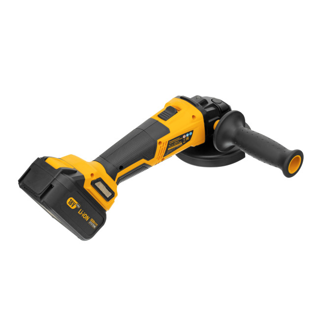 Машина углошлифовальная аккумуляторная бесщет. BLG-IB-18-125-4, Li-ion, 18 В Denzel Машина углошлифовальная аккумуляторная бесщет. BLG-IB-18-125-4, Li-ion, 18 В Denzel