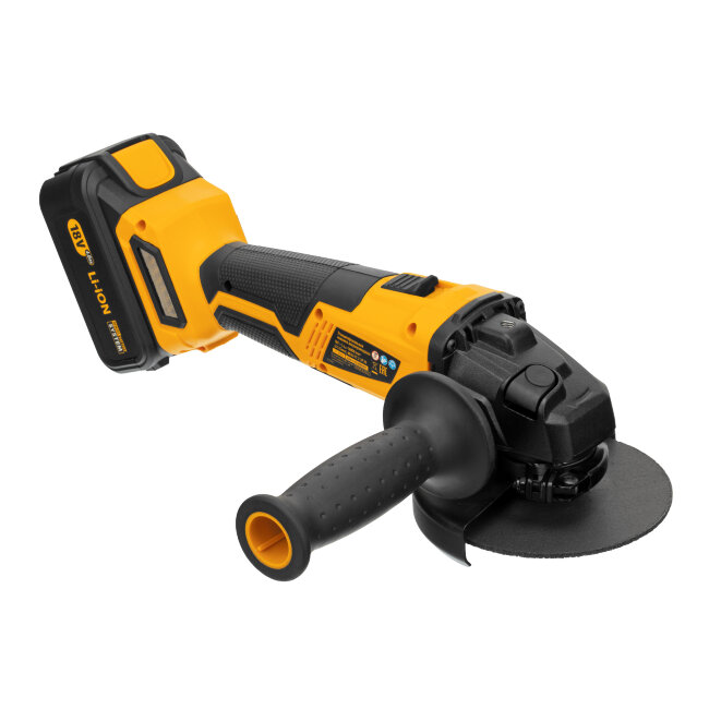 Машина углошлифовальная аккумуляторная бесщет. BLG-IB-18-125-4, Li-ion, 18 В Denzel Машина углошлифовальная аккумуляторная бесщет. BLG-IB-18-125-4, Li-ion, 18 В Denzel