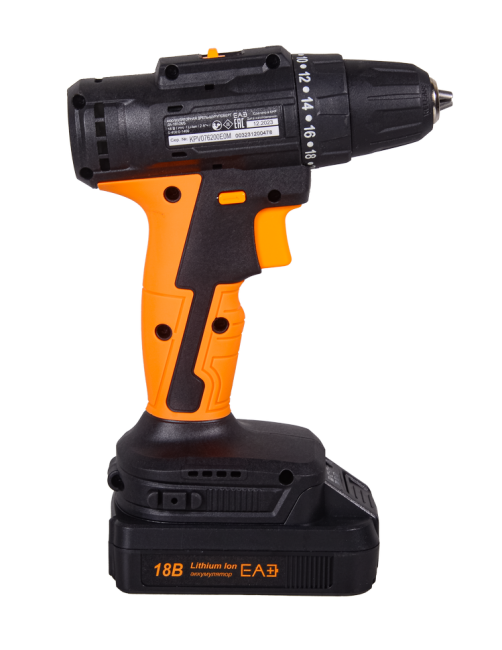 Дрель-шуруповерт аккумуляторная Вихрь ДА-18Л-2К/Б (бесщеточный двигатель)