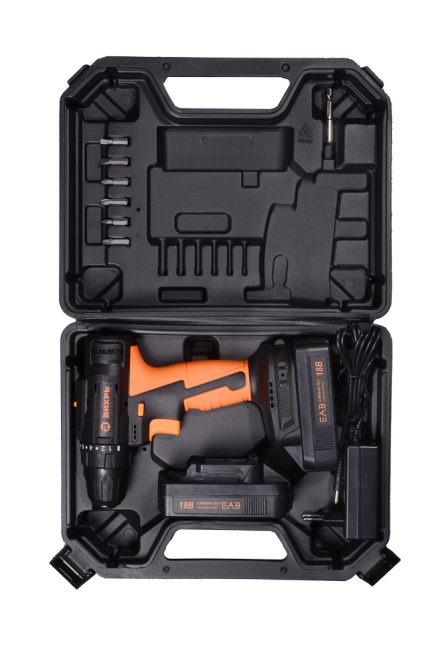 Дрель-шуруповерт аккумуляторная Вихрь ДА-18Л-2К/Б (бесщеточный двигатель)