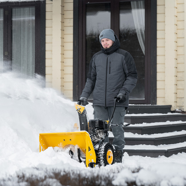 Бензиновая снегоуборочная машина SB 560, 212 cc, ручной старт Denzel Бензиновая снегоуборочная машина SB 560, 212 cc, ручной старт Denzel