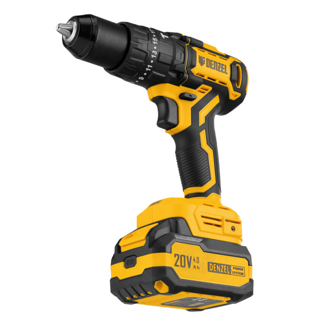 Дрель-шуруповерт аккумуляторная ударная бесщет. CIDH-BL-20, Li-Ion, 20 В// Denzel
