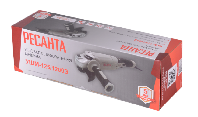 Углошлифовальная машина УШМ-125/1200Э Ресанта (болгарка)