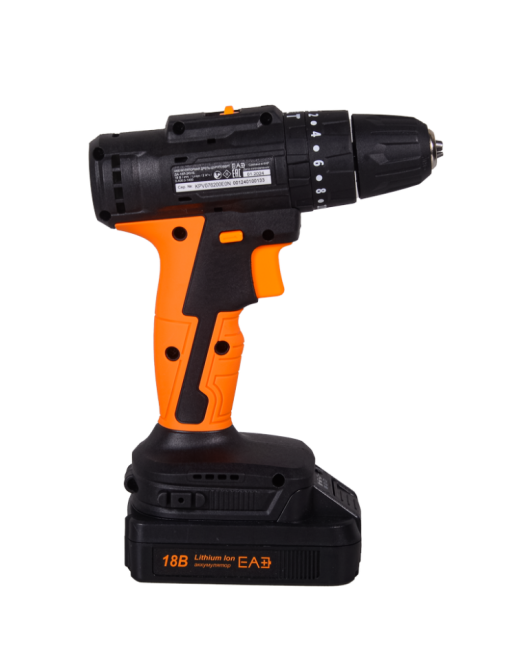 Дрель-шуруповерт аккумуляторная Вихрь ДА-18Л-2КУ/Б (бесщеточный двигатель) Дрель-шуруповерт аккумуляторная Вихрь ДА-18Л-2КУ/Б (бесщеточный двигатель)