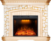Каминокомплект Glasgow - Слоновая кость с патиной с очагом Emerald 28 Каминокомплект Glasgow - Слоновая кость с патиной с очагом Emerald 28