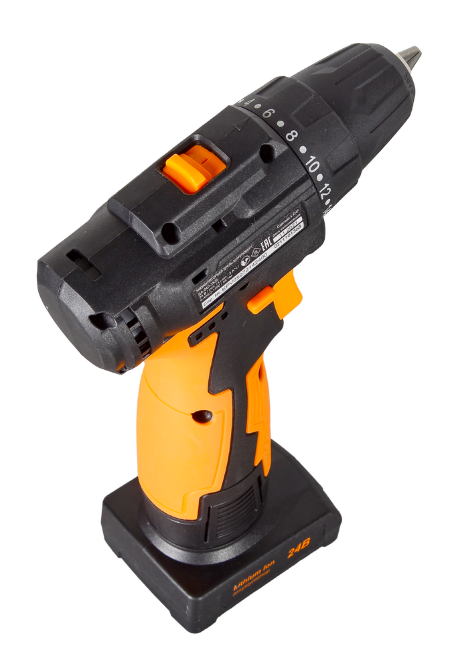 Дрель-шуруповерт аккумуляторная Вихрь ДА-24Л-2К/Б (бесщеточный двигатель)