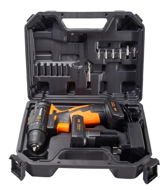 Дрель-шуруповерт аккумуляторная Вихрь ДА-24Л-2К/Б (бесщеточный двигатель)