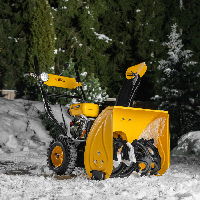 Бензиновая снегоуборочная машина SBM 610, 212 cc, ручной старт, фара Denzel Бензиновая снегоуборочная машина SBM 610, 212 cc, ручной старт, фара Denzel