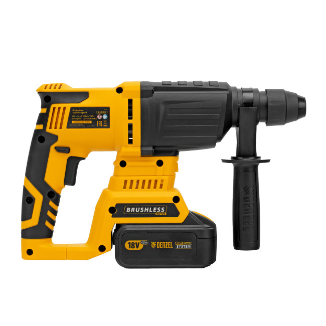 Перфоратор аккумуляторный BLRH-IB-26 Li-Ion, 18 В Denzel Перфоратор аккумуляторный BLRH-IB-26 Li-Ion, 18 В Denzel
