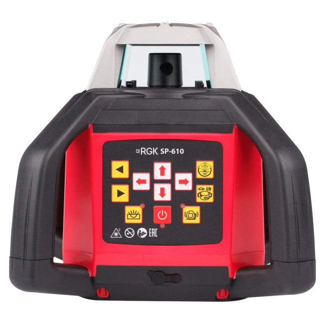 Комплект: ротационный нивелир RGK SP-610 + штатив RGK SH-170 рейка RGK LR-2