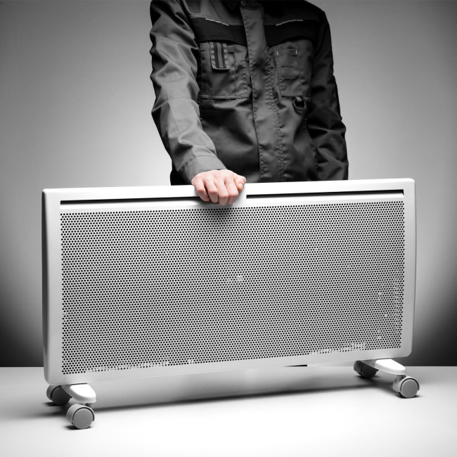 Конвектор гибридный электрический HybridX-2000, ИК нагреватель, цифровой термостат Denzel