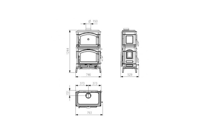 La Nordica Isotta forno EVO (черный антрацит)