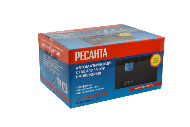 Стабилизатор напряжения РЕСАНТА АСН-10000/1-ЭМ Стабилизатор напряжения РЕСАНТА АСН-10000/1-ЭМ