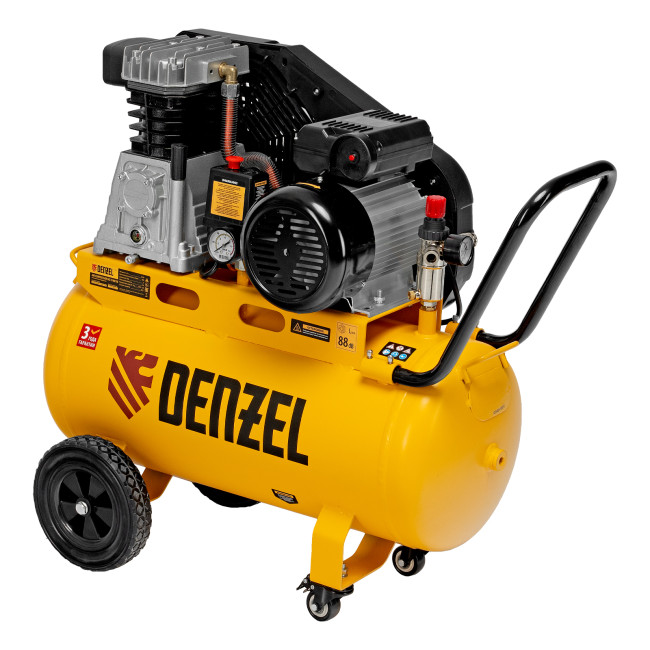 Компрессор воздушный рем. привод BCI 2100/50, 2,1 кВт, 50 литров, 400 л/мин Denzel Компрессор воздушный рем. привод BCI 2100/50, 2,1 кВт, 50 литров, 400 л/мин Denzel