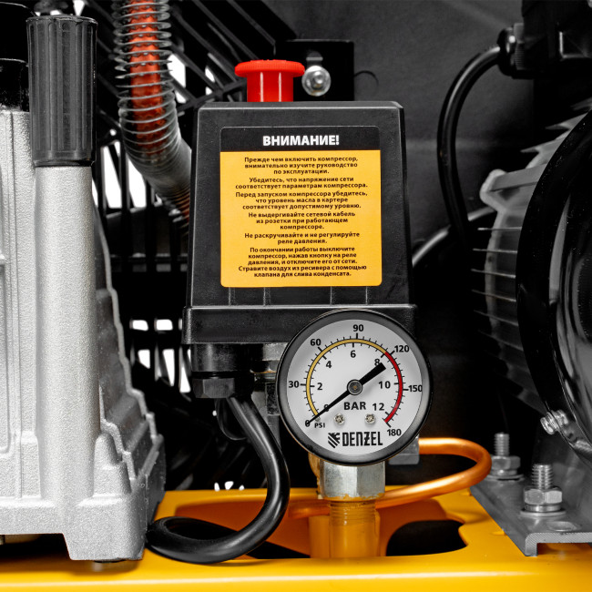 Компрессор воздушный рем. привод BCI 2100/50, 2,1 кВт, 50 литров, 400 л/мин Denzel Компрессор воздушный рем. привод BCI 2100/50, 2,1 кВт, 50 литров, 400 л/мин Denzel