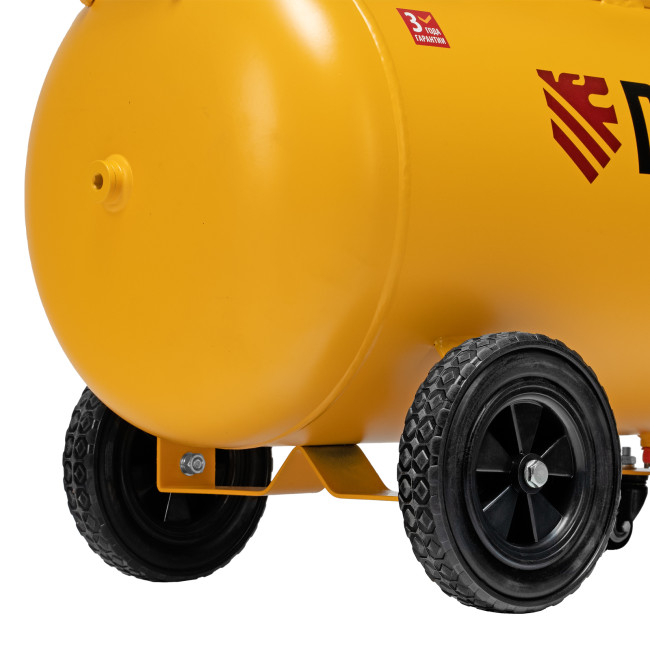 Компрессор воздушный рем. привод BCI 2200/100, 2,2 кВт, 100 литров, 420 л/мин Denzel