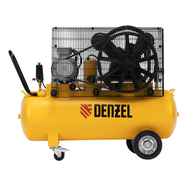 Компрессор воздушный рем. привод BCV 4000-T/100, 4,0 кВт, 100 литров, 690 л/мин Denzel