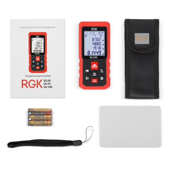 Лазерный дальномер RGK DL100 (с поверкой) Лазерный дальномер RGK DL100 (с поверкой)