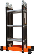 Лестница трансформер стальная, алюминиевые ступени 4x3 TM-503С Лестница трансформер стальная, алюминиевые ступени 4x3 TM-503С