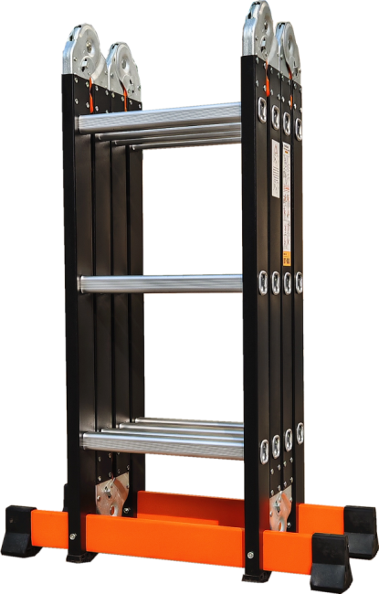 Лестница трансформер стальная, алюминиевые ступени 4x3 TM-503С