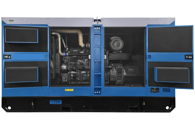 Дизельный генератор ТСС ЭД-200-Т400 с АВР в шумозащитном кожухе на прицепе