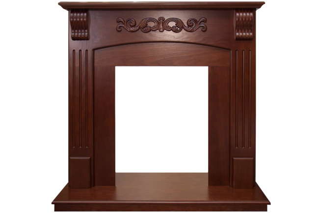 Каминокомплект Sorrento угловой - Орех с очагом Chesford