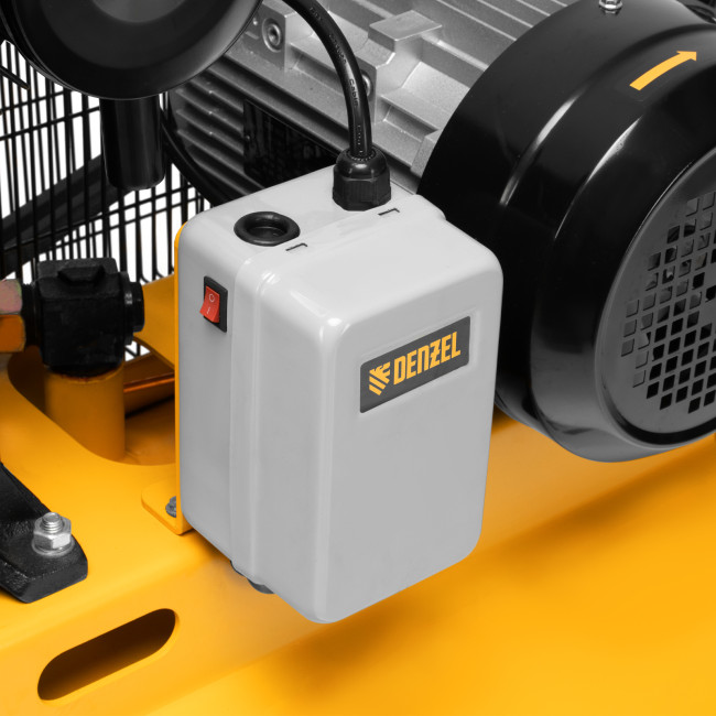 Компрессор воздушный рем. привод BCV 5500-T/200, 5,5 кВт, 200 литров, 850 л/мин Denzel