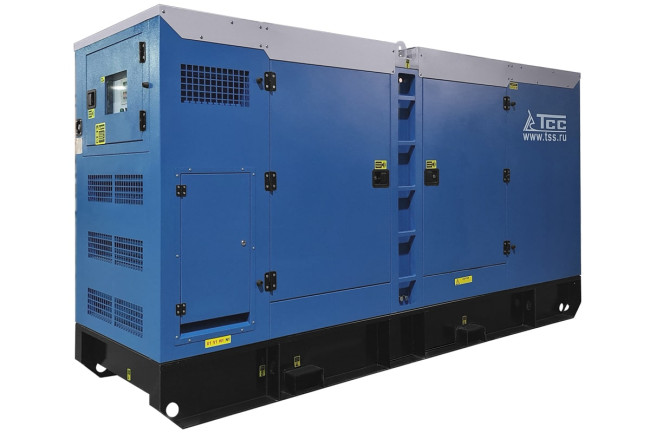 Дизельный генератор ТСС ЭД-200-Т400  в шумозащитном кожухе на прицепе