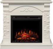 Каминокомплект Prague - Белый /Сланец белый с очагом XHD28L-INT Каминокомплект Prague - Белый /Сланец белый с очагом XHD28L-INT