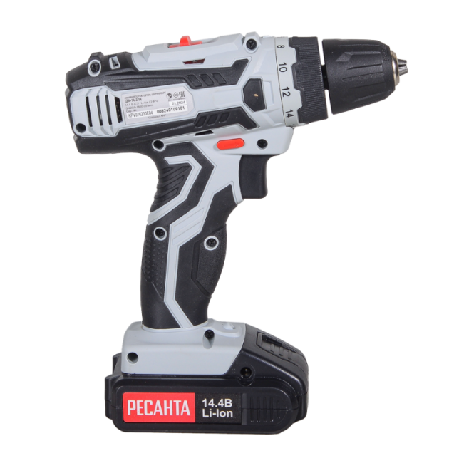 Дрель-шуруповерт аккумуляторная ДА-14-2ЛК Ресанта