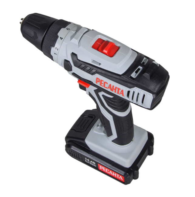 Дрель-шуруповерт аккумуляторная ДА-14-2ЛК Ресанта