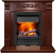 Каминокомплект Sorrento угловой - Орех с очагом Danville Black FB2