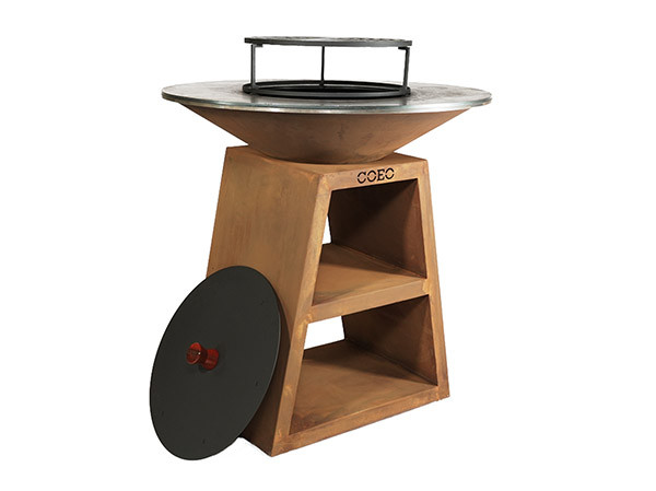 Уличный гриль Coeo TRIO 98 - CORTEN (Высота 100)
