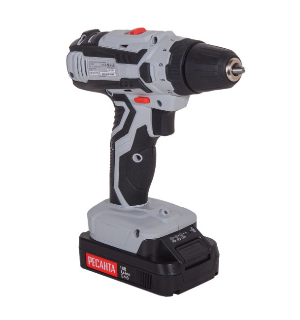 Дрель-шуруповерт аккумуляторная ДА-18-2ЛК Ресанта