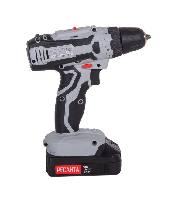 Дрель-шуруповерт аккумуляторная ДА-18-2ЛК Ресанта