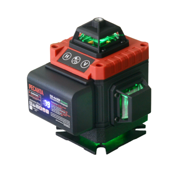 Построитель лазерный Ресанта ПЛ-4Х360 Green