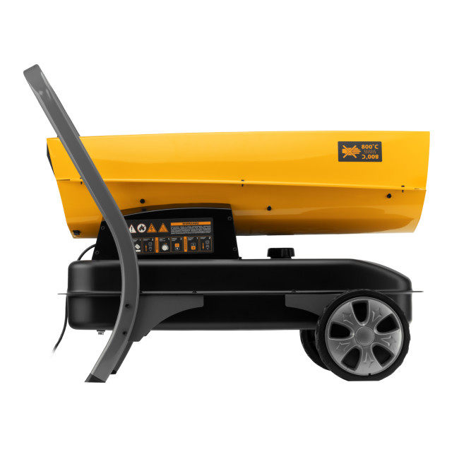 Дизельная тепловая пушка DHG-45i, 45 кВт, 1000 м3/ч, прямой нагрев, электронный термостат Denzel Дизельная тепловая пушка DHG-45i, 45 кВт, 1000 м3/ч, прямой нагрев, электронный термостат Denzel