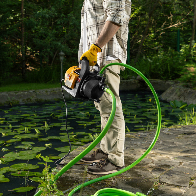 Насосная станция PS500C, 500 Вт, напор 35 м, 2200 л/ч, ресивер 2 л, блок управления Denzel