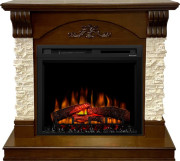 Каминокомплект Prague - Темный дуб/Сланец бежевый с очагом XHD28L-INT Каминокомплект Prague - Темный дуб/Сланец бежевый с очагом XHD28L-INT