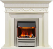 Каминокомплект Corfu - Слоновая кость с очагом Chesford