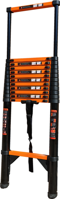 Лестница телескопическая 4,3 м TM-1043С (углеродистая сталь) Лестница телескопическая 4,3 м TM-1043С (углеродистая сталь)