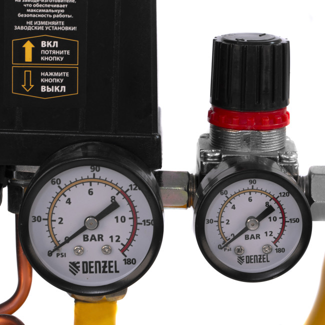 Компрессор воздушный DK1500/24, Х-PRO 1.5 кВт, 230 л/мин, 24 л Denzel