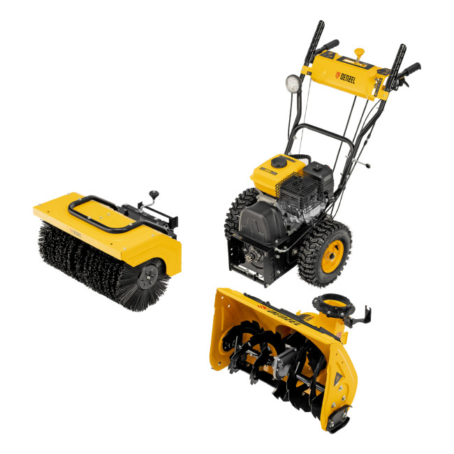Гибридная снегоуборочная машина с функц. подметания SWB-600, 212 сс, руч. старт, 2 насадки Denzel Гибридная снегоуборочная машина с функц. подметания SWB-600, 212 сс, руч. старт, 2 насадки Denzel