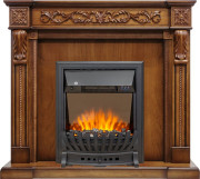 Каминокомплект Neapol - Дуб антик с очагом Aspen Black