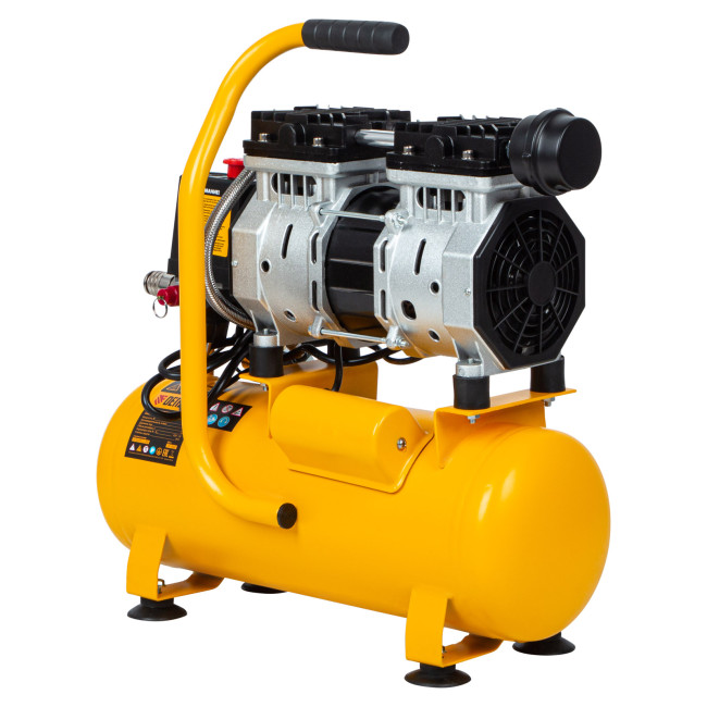 Компрессор DLS650/10 безмаслянный малошумный 650 Вт, 120 л/мин, ресивер 10 л Denzel Компрессор DLS650/10 безмаслянный малошумный 650 Вт, 120 л/мин, ресивер 10 л Denzel
